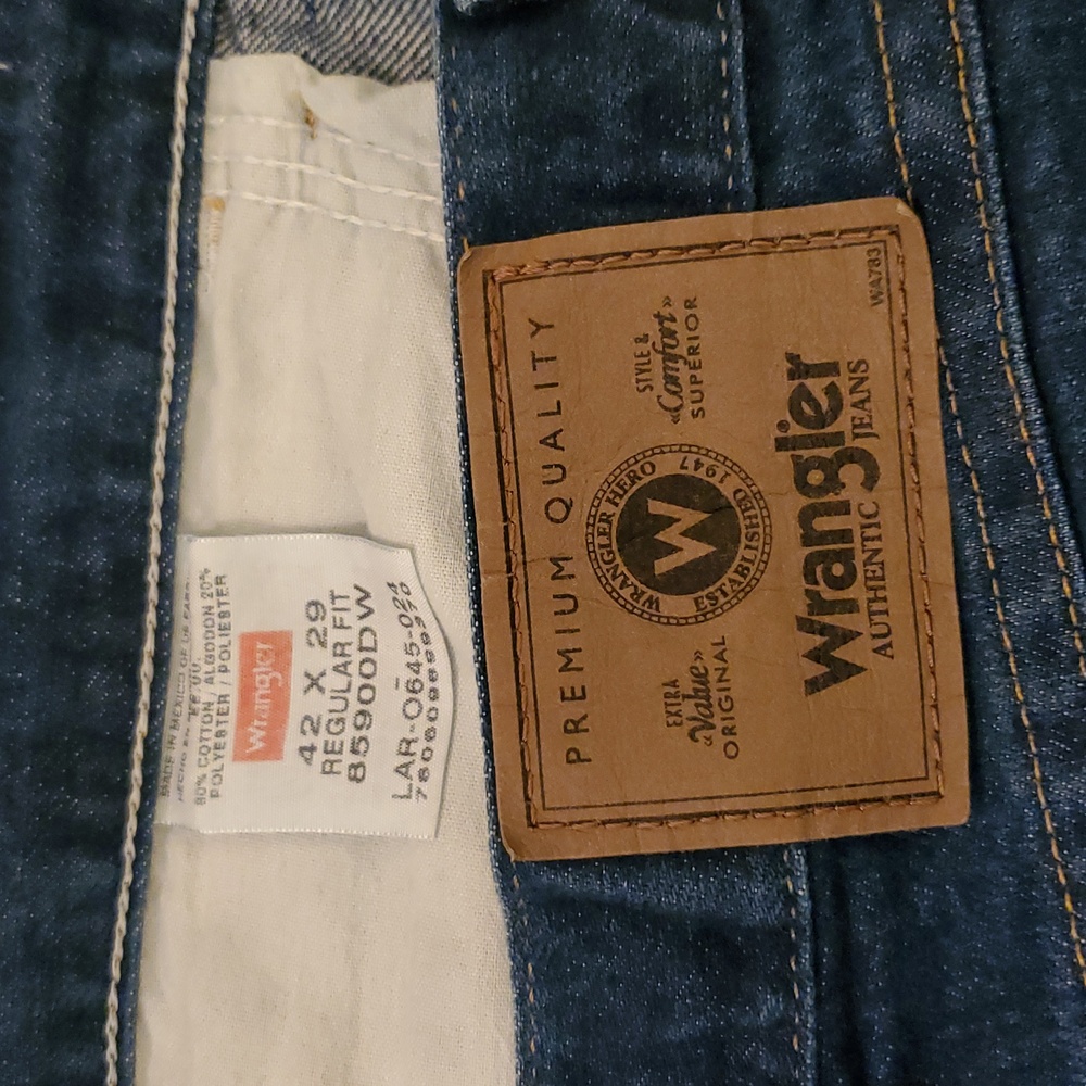 Wrangler Authentic Blue Denim Jeans